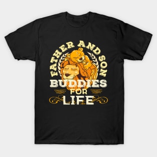 Proud Father and Son Daddy Partner Life Buddies Father's Day T-Shirt